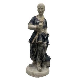 Vintage Andrea by Sadek Asian Man with Bird Figure Porcelain Limited Ed #23/231